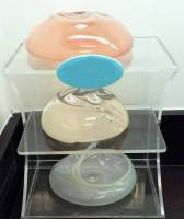Photo of different types of breast implants